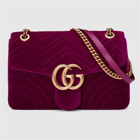 gucci gg marmont velvet crossbody bag|gg marmont large shoulder bag.